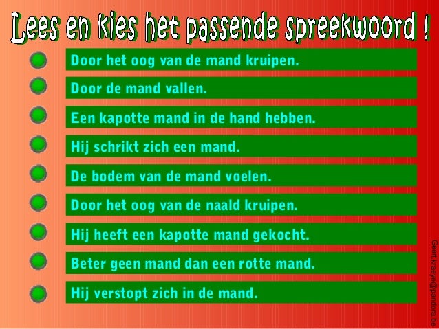 spreekwoorden hand